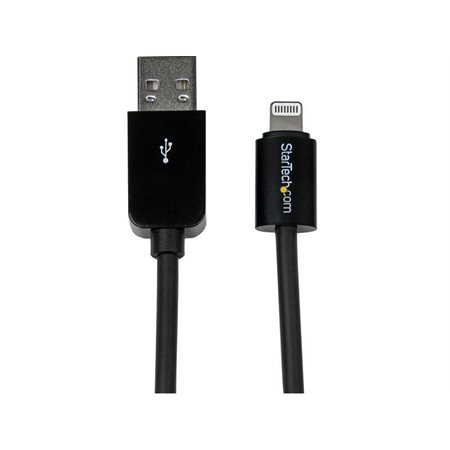 CABLE USB A LIGHTNING 3 PIEDS NOIR