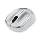 Souris sans fil silencieuse à LED bleue – argent