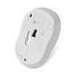 Souris sans fil silencieuse à LED bleue – argent
