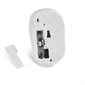 Souris sans fil silencieuse à LED bleue – argent