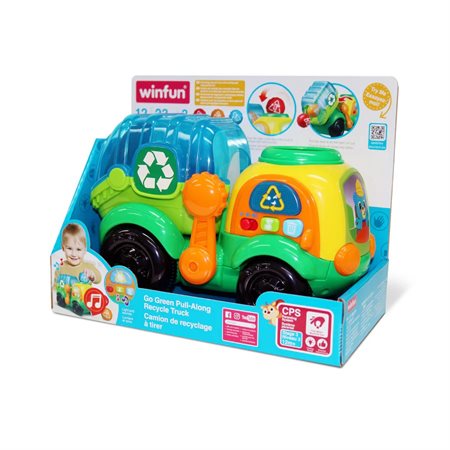 Camion de recyclage à tirer