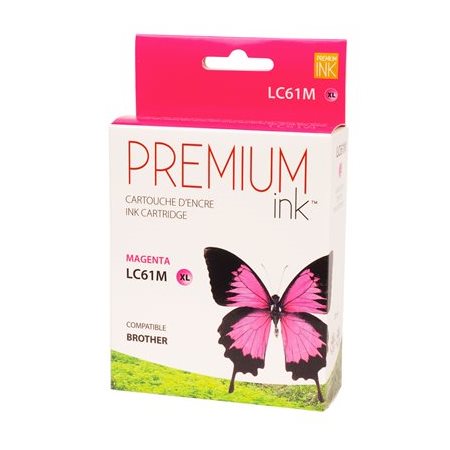 Cartouche jet d'encre compatible "LC61" magenta