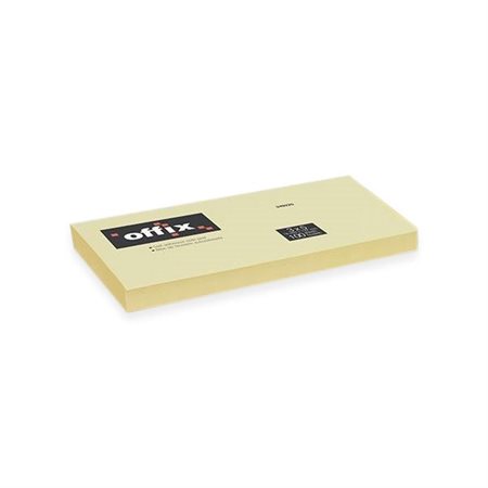 Offix® Self-Adhesive Note Pad - Yellow - 3in x 5in - 100 sheets