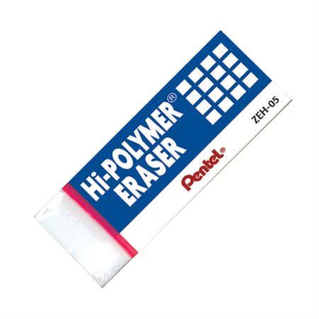 Gomme à effacer en polymère Pentel - Couleurs assorties