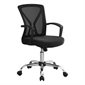 CHAISE BUREAU NOIR / BASE CHROME