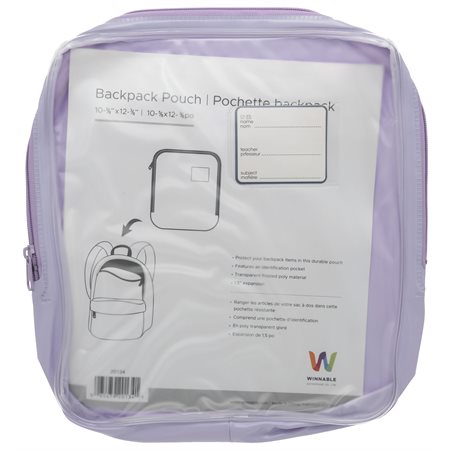 Oval Backpack Pouch - Purple 