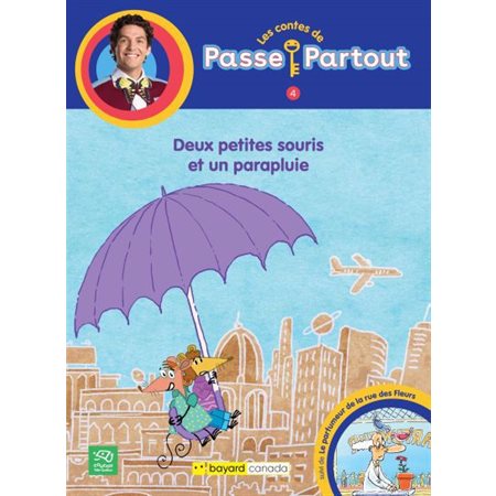 Deux petites souris et un parapluie