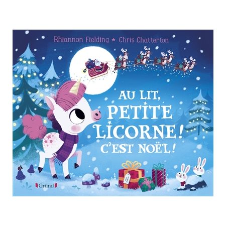 Au lit, petite licorne! C'est Noël