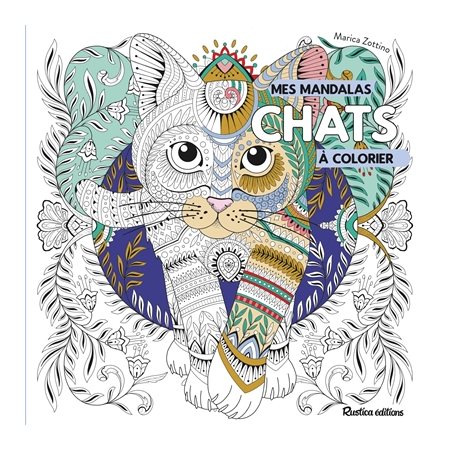 Mes mandalas chats à colorier