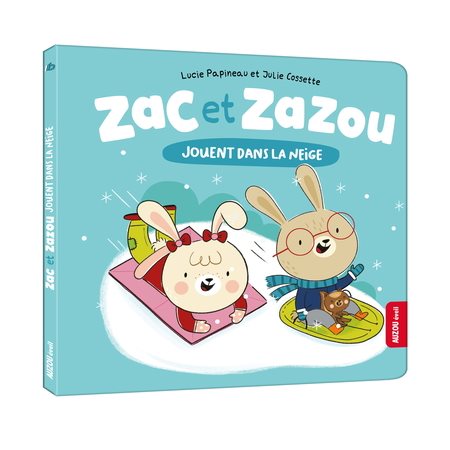 Zac et zazou jouent dans la neige