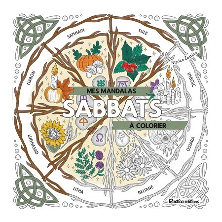 Mes mandalas sabbats à colorier