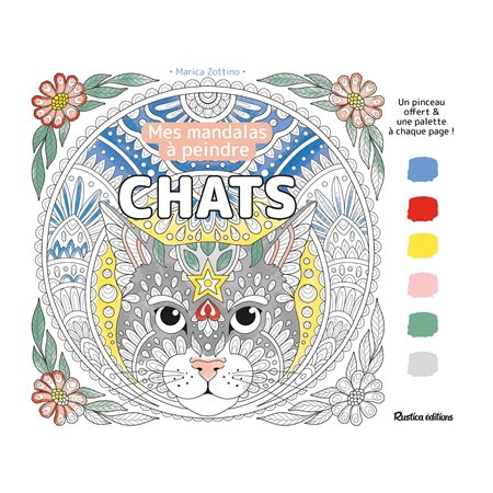 Mandalas à peindre - Chats