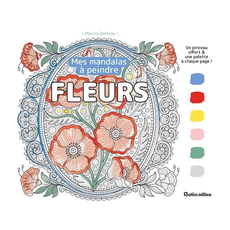 Mandalas à peindre - Fleurs