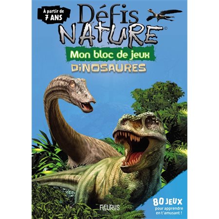 Défis nature  mon bloc de jeux dinosaures