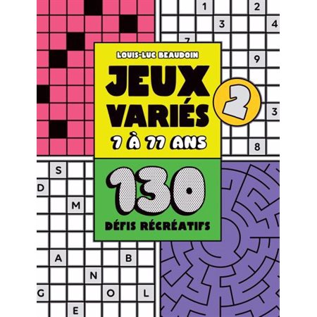 Jeux variés #2, 7 à 77 ans