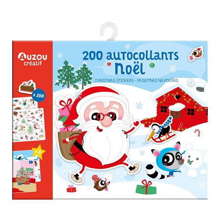 200 autocollants Noël