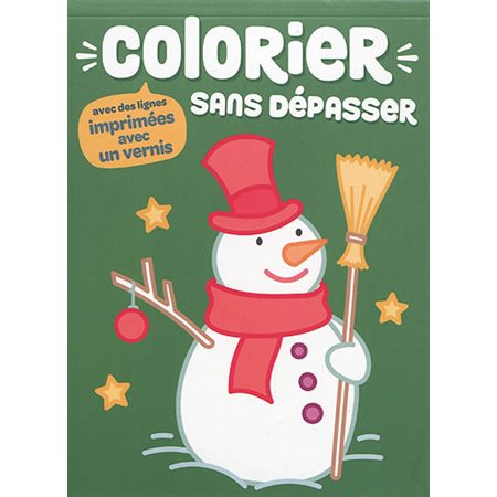 Colorier sans dépasser, Bonhomme de neige