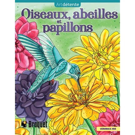 Art détente Oiseaux , abeilles et papillons