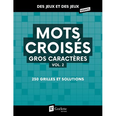 Mots croises gros caracteres vol. 2