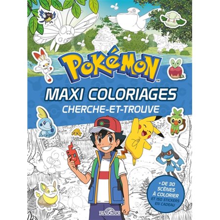 Pokémon Maxi coloriages Cherche et trouve