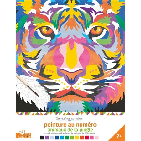 Peinture au numéro, animaux de la jungle