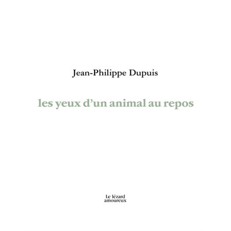 les yeux d''un animal au repos