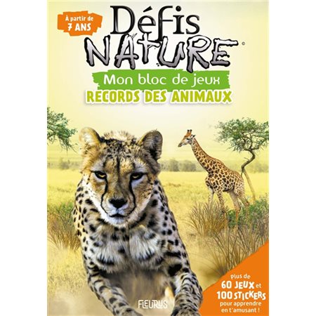 Défis nature, mon bloc de jeux, Records des animaux