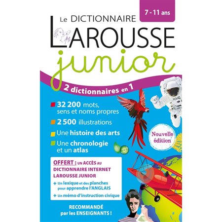 Le dictionnaire Larousse junior, 7-11 ans