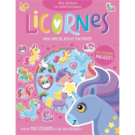 Licornes, mon livre de jeux et d'activités