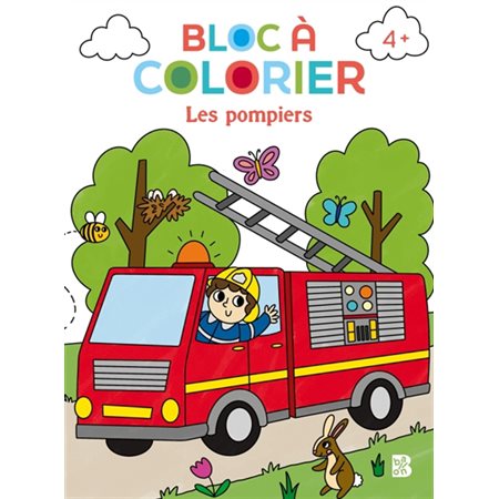 Bloc à colorier Les Pompiers