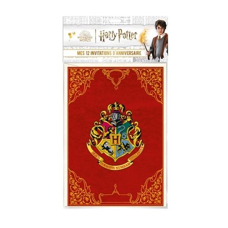 Harry Potter, mes 12 invitations d'anniversaire