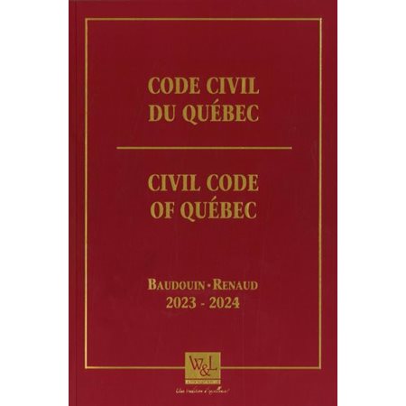 Code civil du Québec 2023-2024