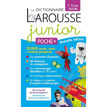 Le dictionnaire Larousse junior poche + 7-11 ans