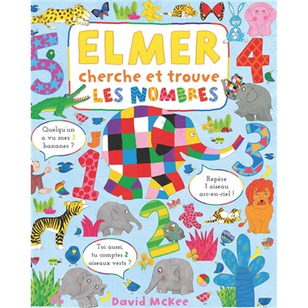 Elmer cherche et trouve : les nombres