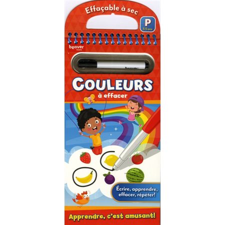 Couleurs à effacer 3-5 ans