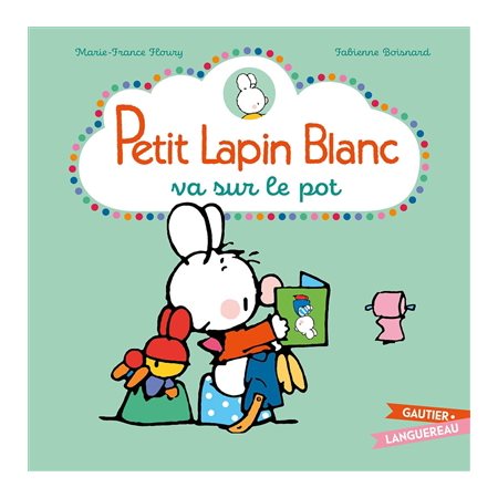 Petit Lapin blanc va sur le pot