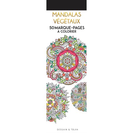 50 marque-pages à colorier Mandalas végétaux