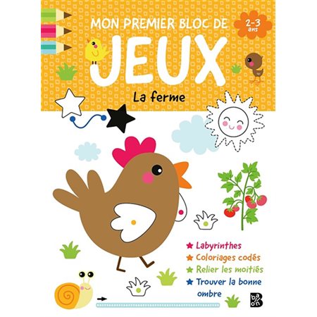 Mon premier bloc de jeux, La ferme 2-3 ans