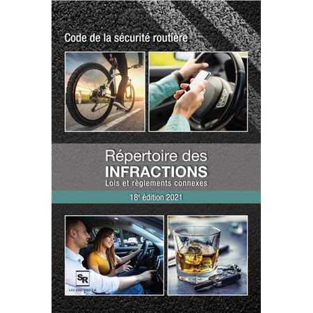 Répertoire des infractions Code de la sécurité routière