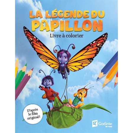 La légende du papillon, livre à colorier