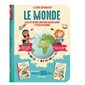 Le monde : atlas, drapeaux autocollants et puzzle