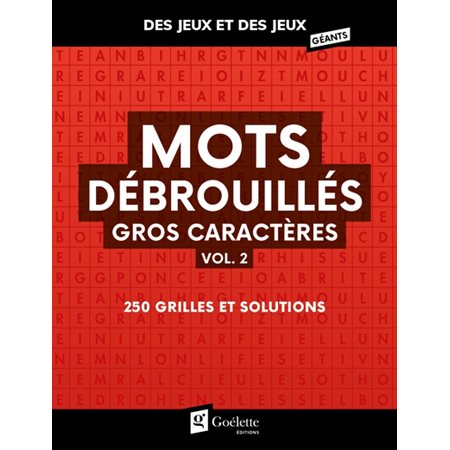 Mots débrouillés gros caractères #2