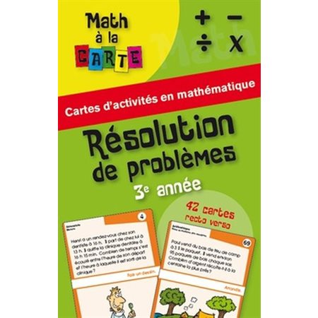 Résolution de problèmes, 3e année