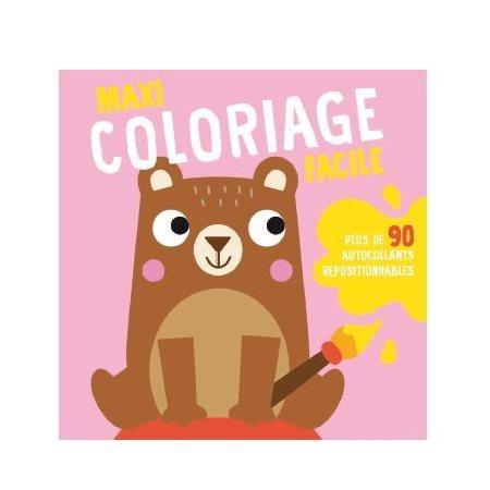 Maxi coloriage facile : ours