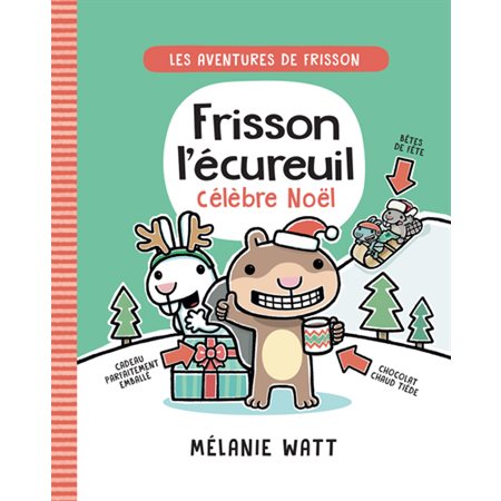 Frisson l'écureuil célèbre Noël