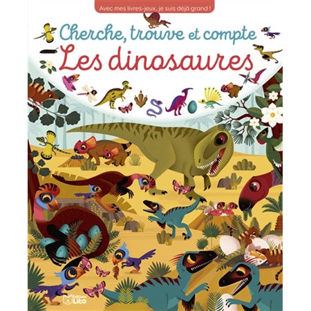 Cherche, trouve et compte, Les dinosaures