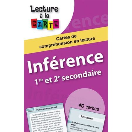 Inférence, 1re et 2e secondaire