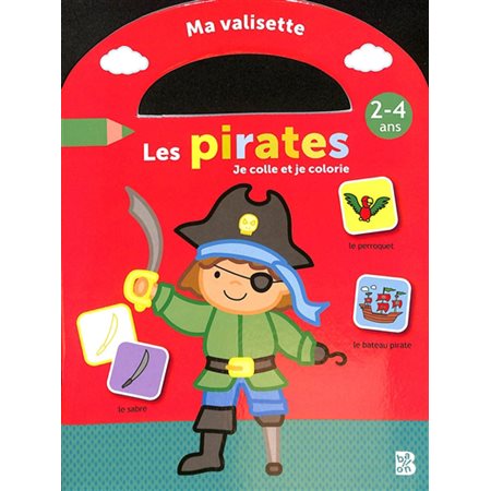 Les pirates : je colle et je colorie