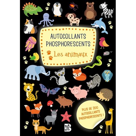 Autocollants phosphorescents, Les animaux