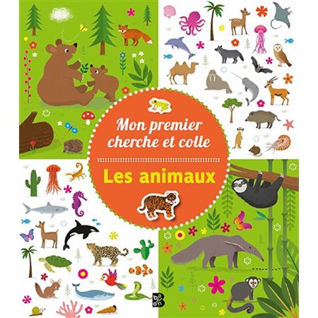 Mon premier cherche et colle, Les animaux